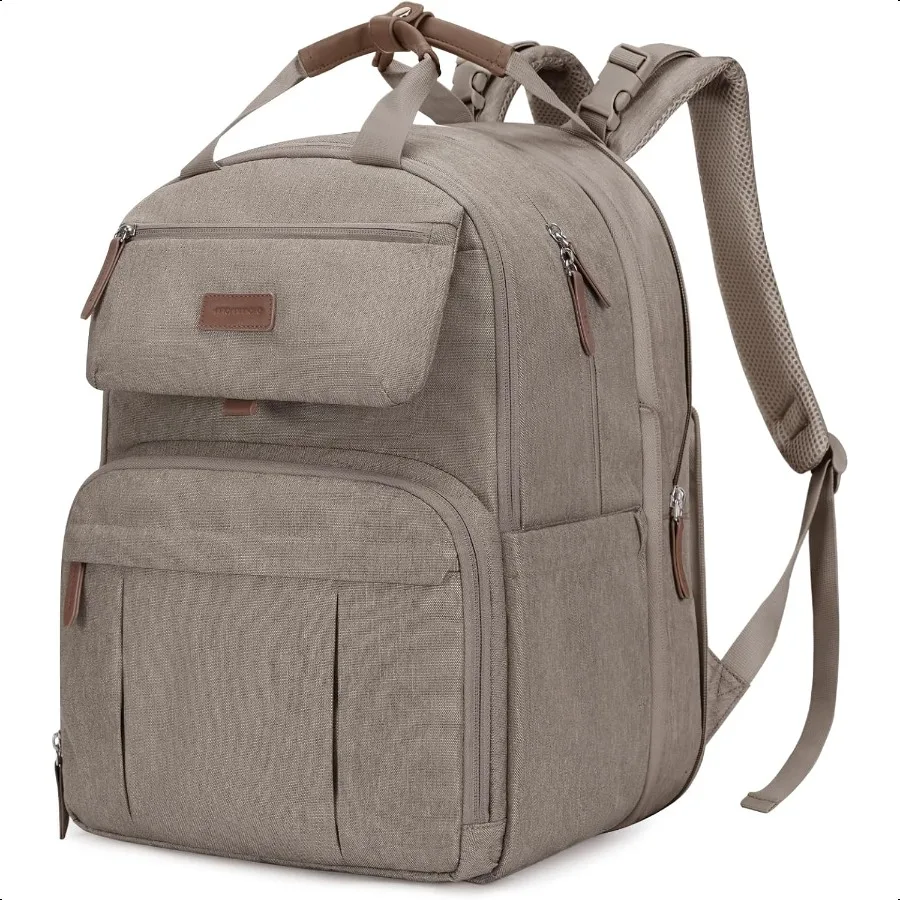 

Сумка для подгузников Mommore, рюкзак, большая сумка для подгузников, расширяемая для 2-близнецов, прочная детская сумка с пеленальной подушечкой, водонепроницаемая дорожная D