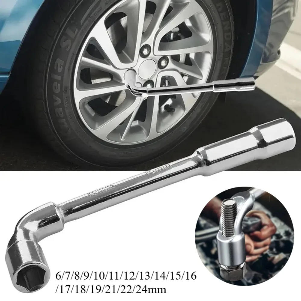 

L-shaped Pipe Socket Wrench Car Repair Tool Set 6-19MM Hexagonal Spanner Hand Tool Set