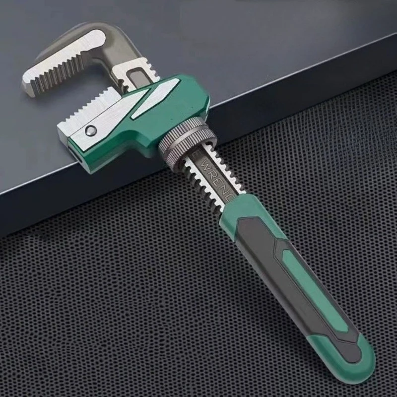 Wide-Jaw Adjustables Wrench Right-Angle F Type Pipe Wrench Auto Repair Wrench Plumber Wrench Tool