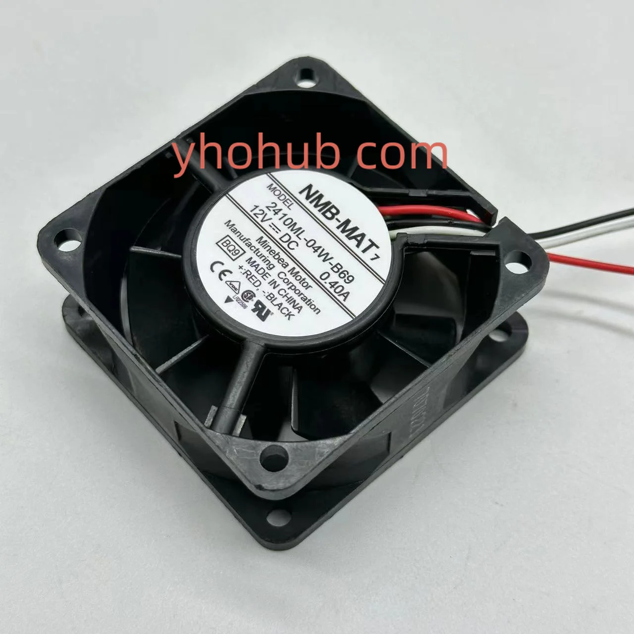 

NMB-MAT 2410ML-04W-B69 BQ9 Server Cooling Fan DC 12V 0.40A 60x60x25mm 3-Wire