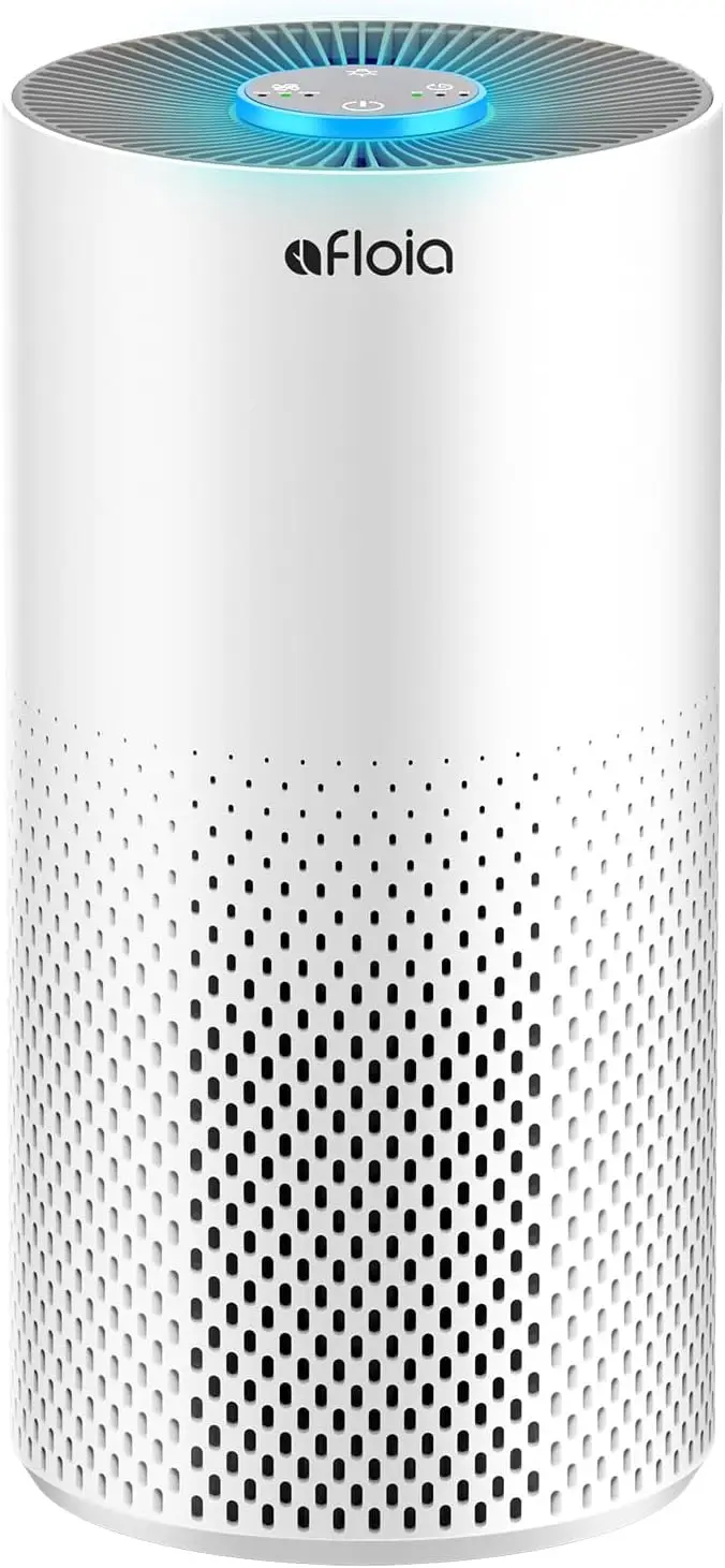 

Large Room Air Purifier, 3-Stage Filter for Dust, Pollen, Pet Hair Removal, Quiet 22dB with Night Light