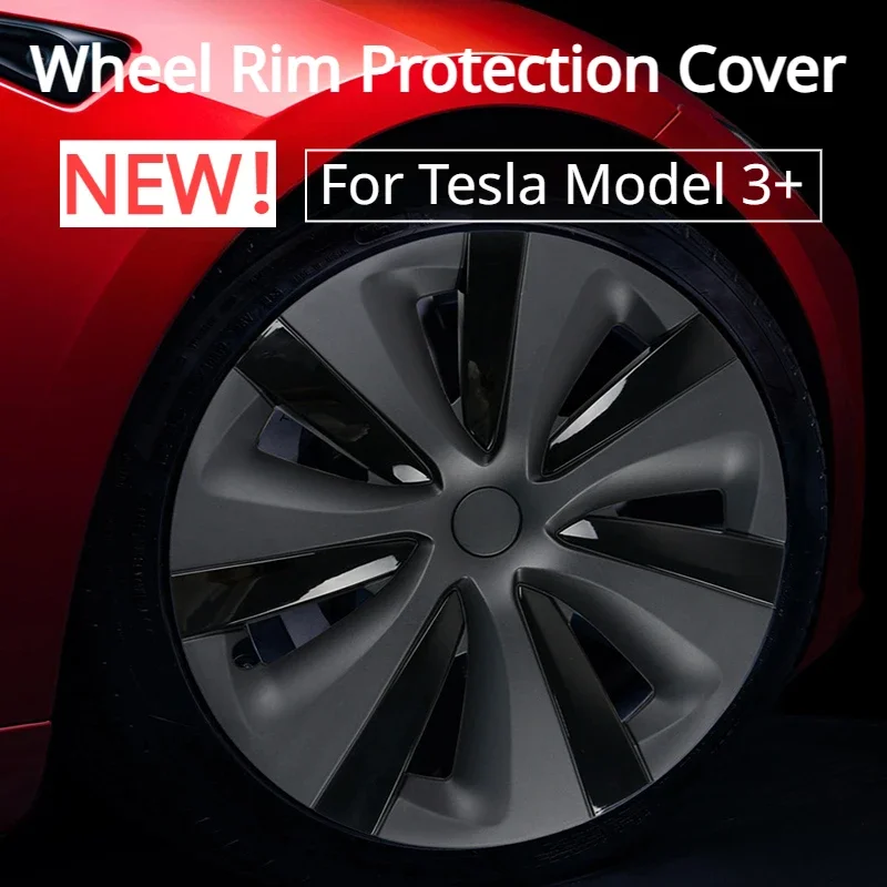 Wheel Cover Cap for Tesla Model 3+ 18 Inch Full Coverage New Wheel Rim Protective Cover New Model3 Highland 2024 Car Accessories