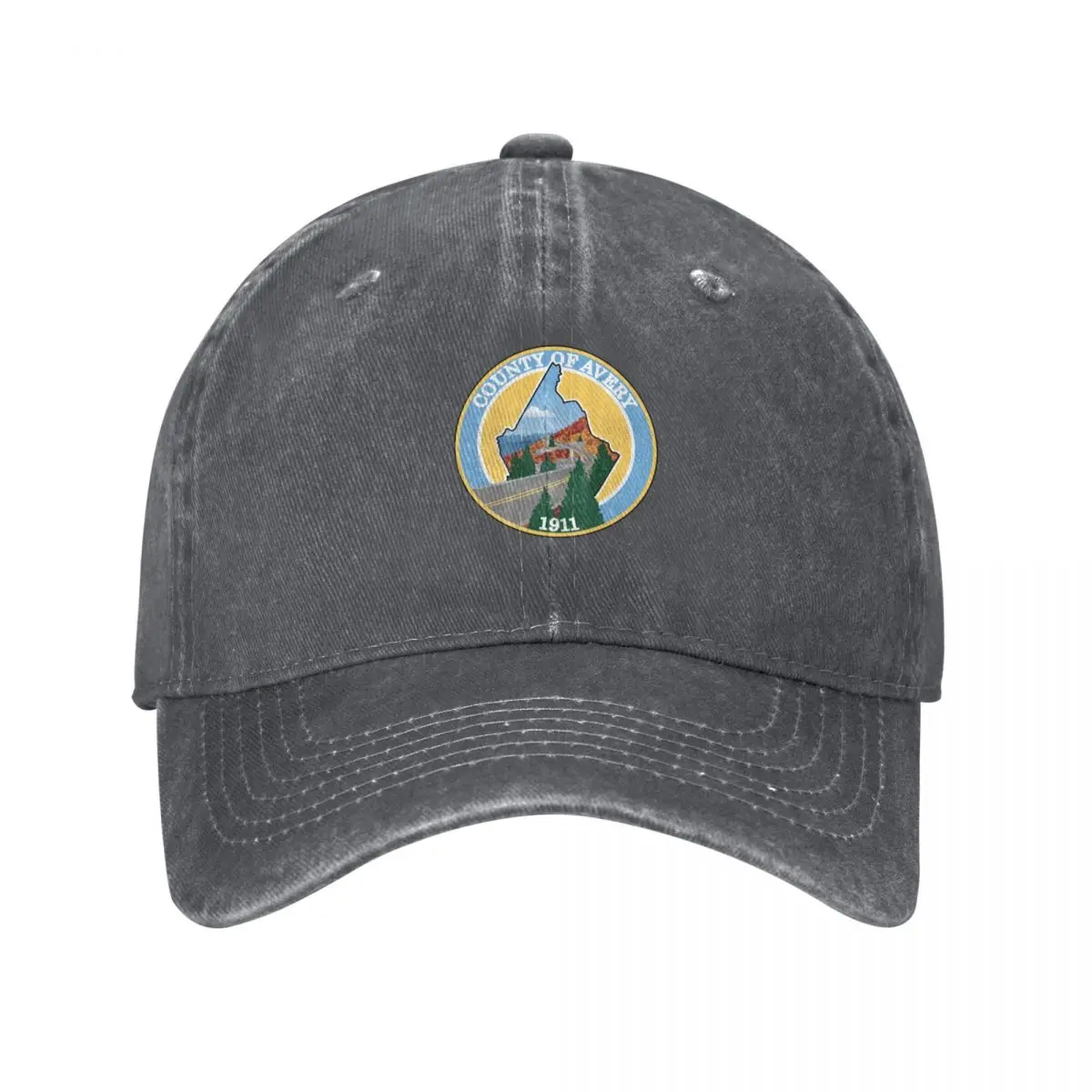 

Avery County NC Sticker Baseball Cap Icon summer hat Uv Protection Solar Hat For Man Women's