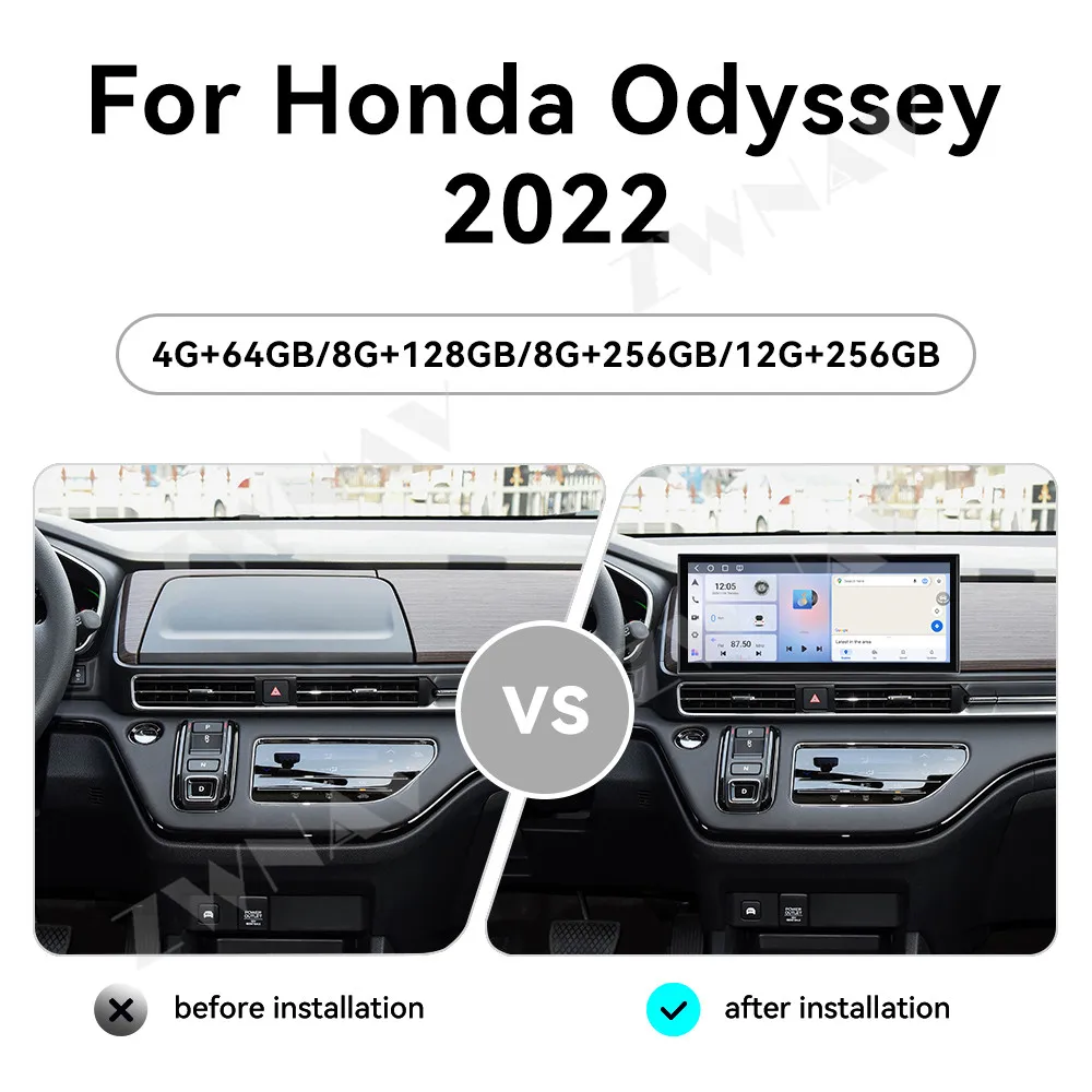 

For Honda Odyssey 2022 Android 15 15.8 Inch Multimedia Display Screen Gps Navigation Player Radio Car Interior Accessories