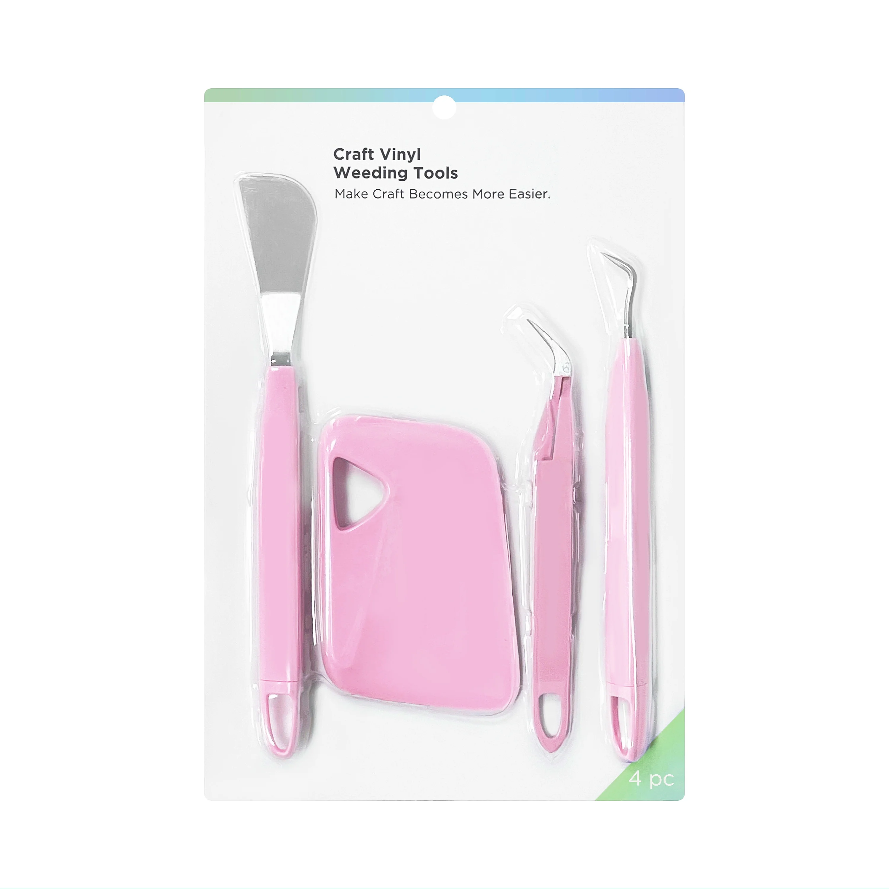 أدوات إزالة الأعشاب الضارة من الفولاذ المقاوم للصدأ باللون الوردي، مناسبة لإزالة الأعشاب الضارة من الكريكت والصور الظلية Siser & Oracal، لإزالة الأعشاب الضارة من الفينيل