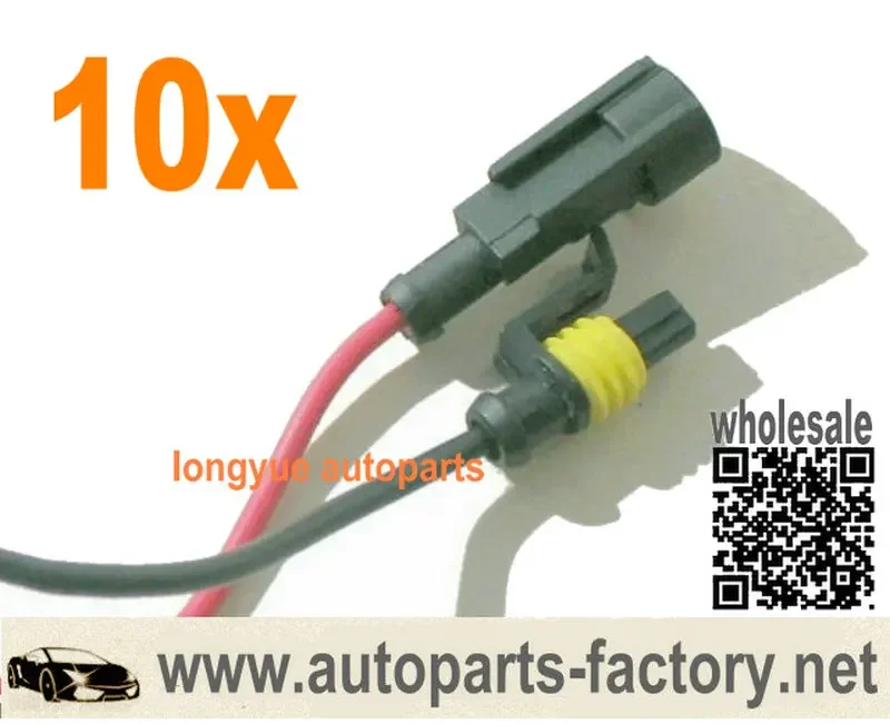 Longyue 10set Auto Electric Waterproof Connector Plug Car Hid Adapter Socket Wiring Harness For GM