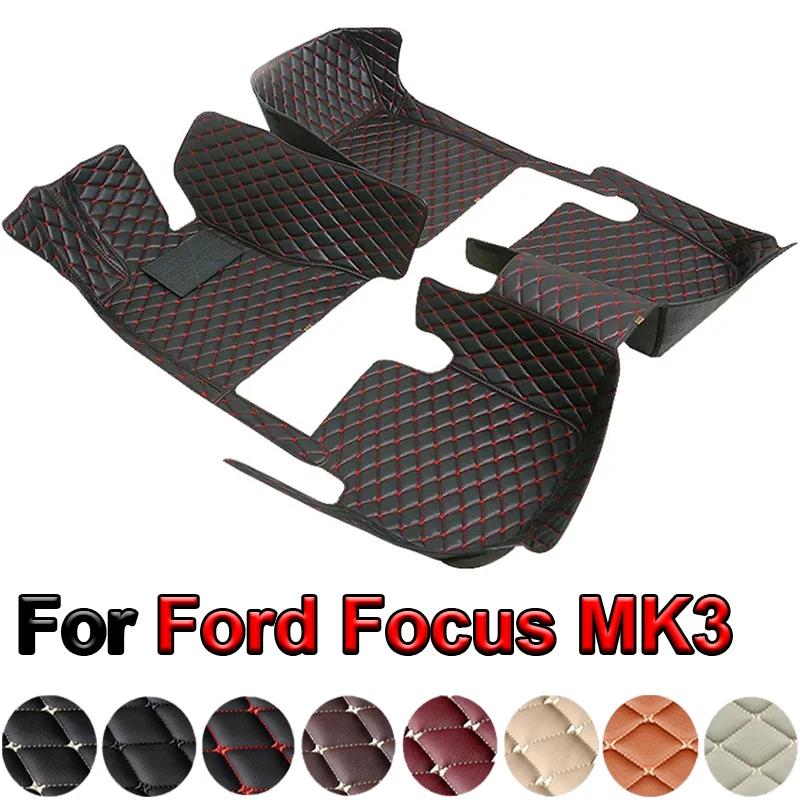 

Изготовленные на заказ автомобильные коврики для Ford Focus MK3 2012-2018, автомобильные ковры, аксессуары для ног