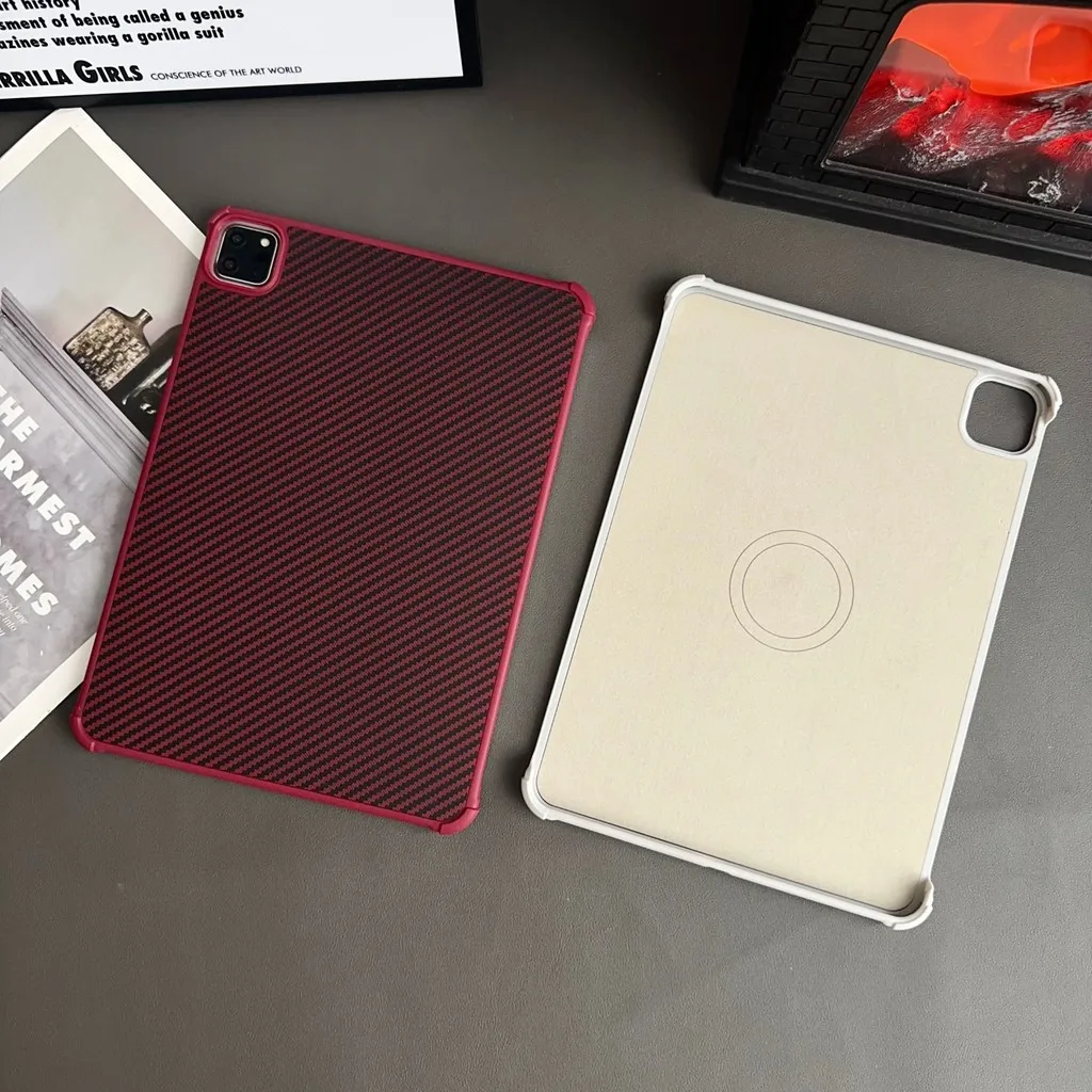 

Защитный чехол из углеродного волокна для iPad 11th 11inch A16 2025 Air 13 7 11 6 5 4 3Pro 10.2 9.7 10th 10.9 Mini 7 6 A17 Pro 11 12.9 13