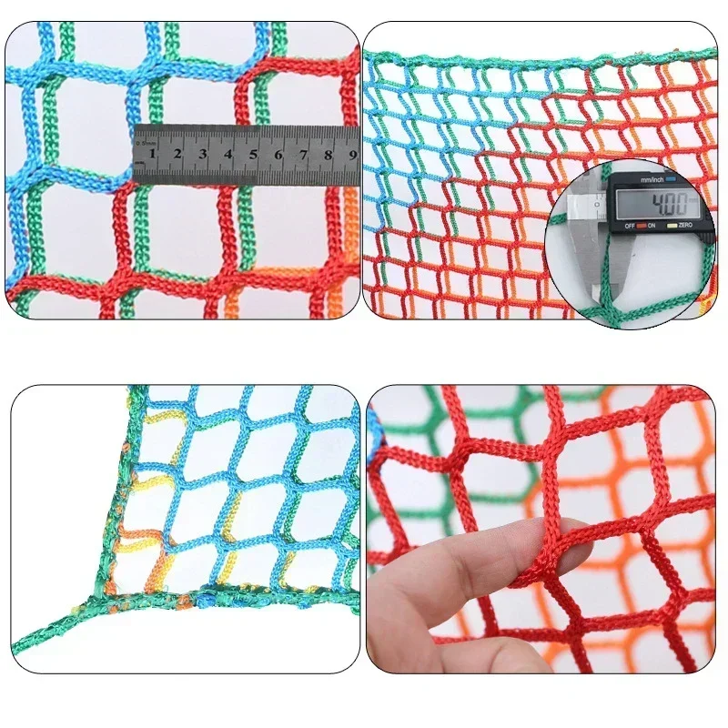 1m*3m Color Playground Play Safety Net Outdoor Climbing Anti Fall NetChildrens Obstacle Course Double Layers Backyard Net Saftey