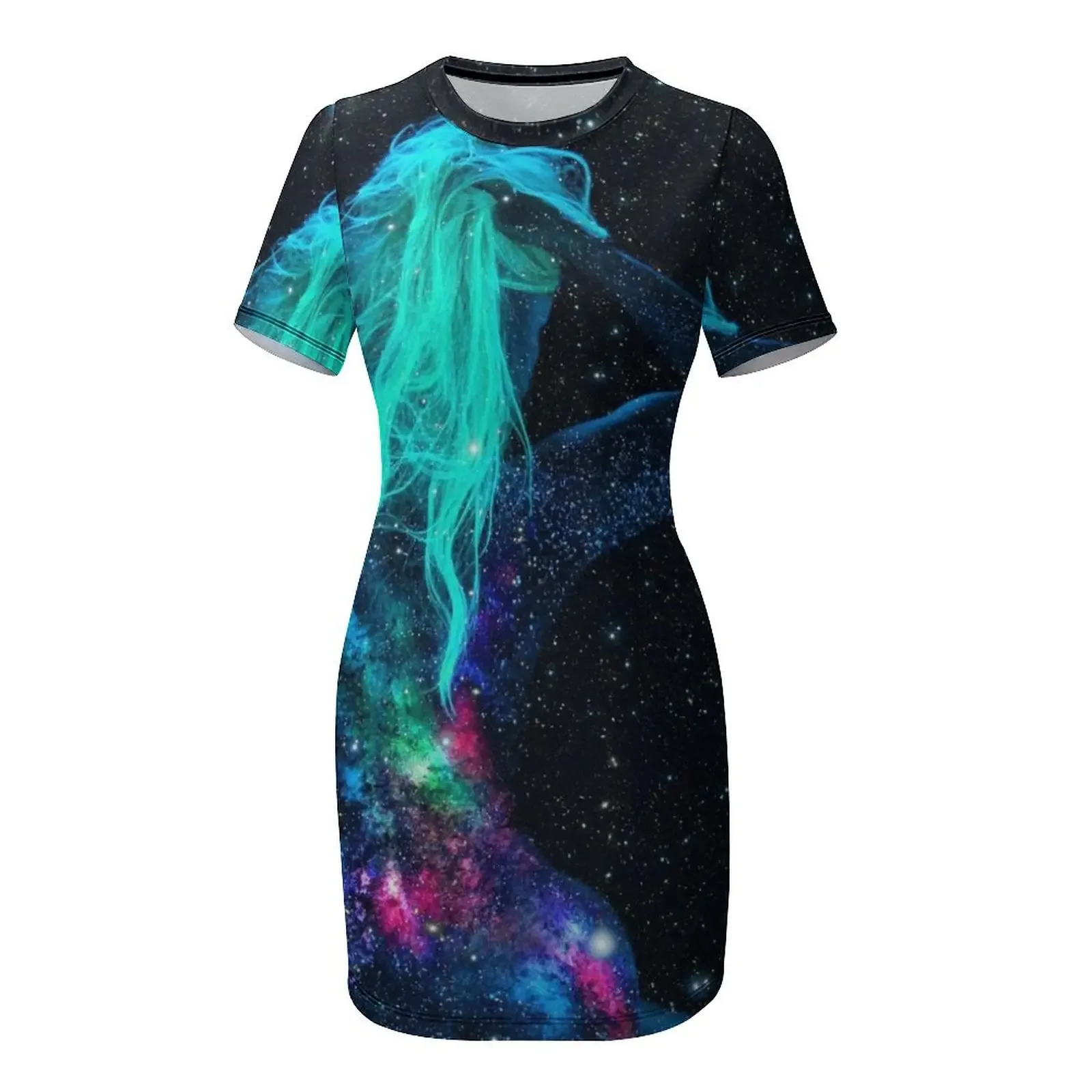 ギャラクシーウーマン半袖ドレス、プロムドレス2025、ラグジュアリーイブニングドレス2025、レディースサマードレス2025