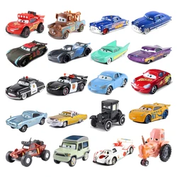 Anime disney carros sally racing ramone figura de ação relâmpago mcqueen xerife 1:55 morrer elenco modelo brinquedos das crianças presente natal