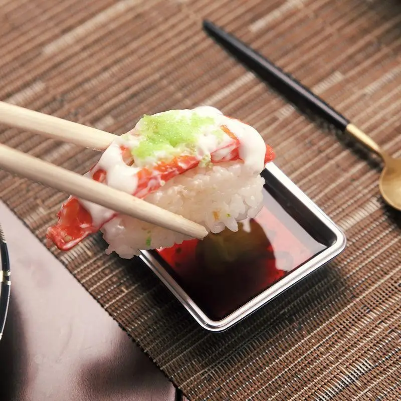 100Pcs Disposable Plastic Sauce Dishes - Clear Sushi Seasoning Trays, Mustard & Vinegar Dipping Bowls for Party, BBQ & Home Serv