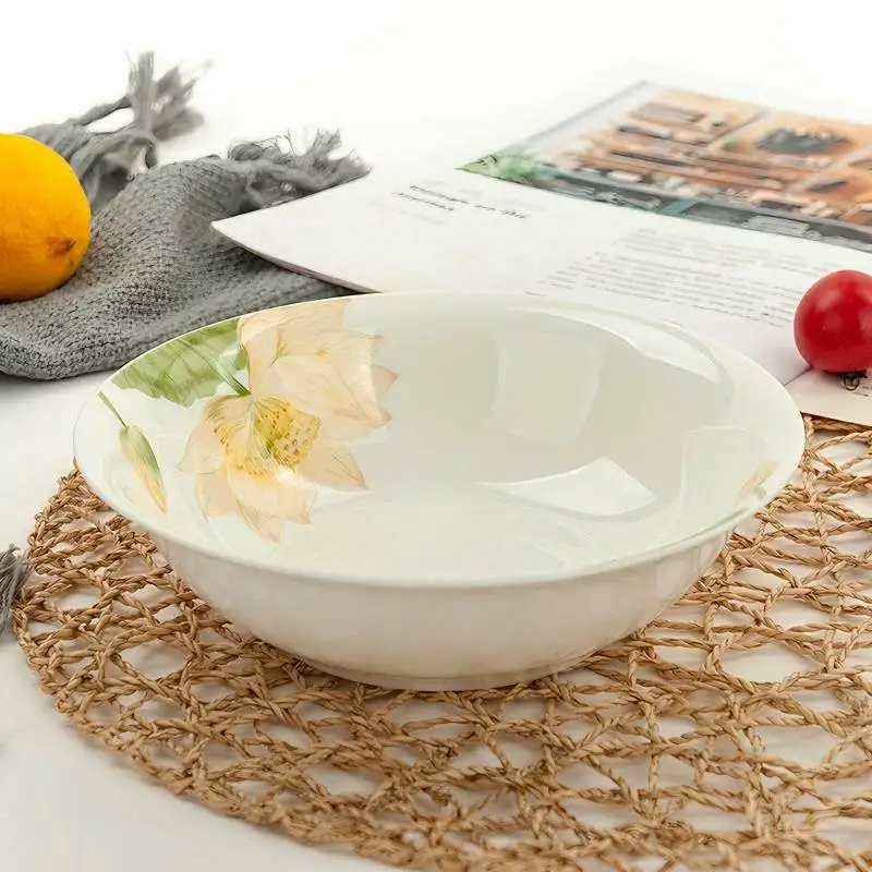 7 inch, fine bone china fruit bowl, food container vegetables,  japanese porcelain bowls soup, japans servies dinner bowl, table