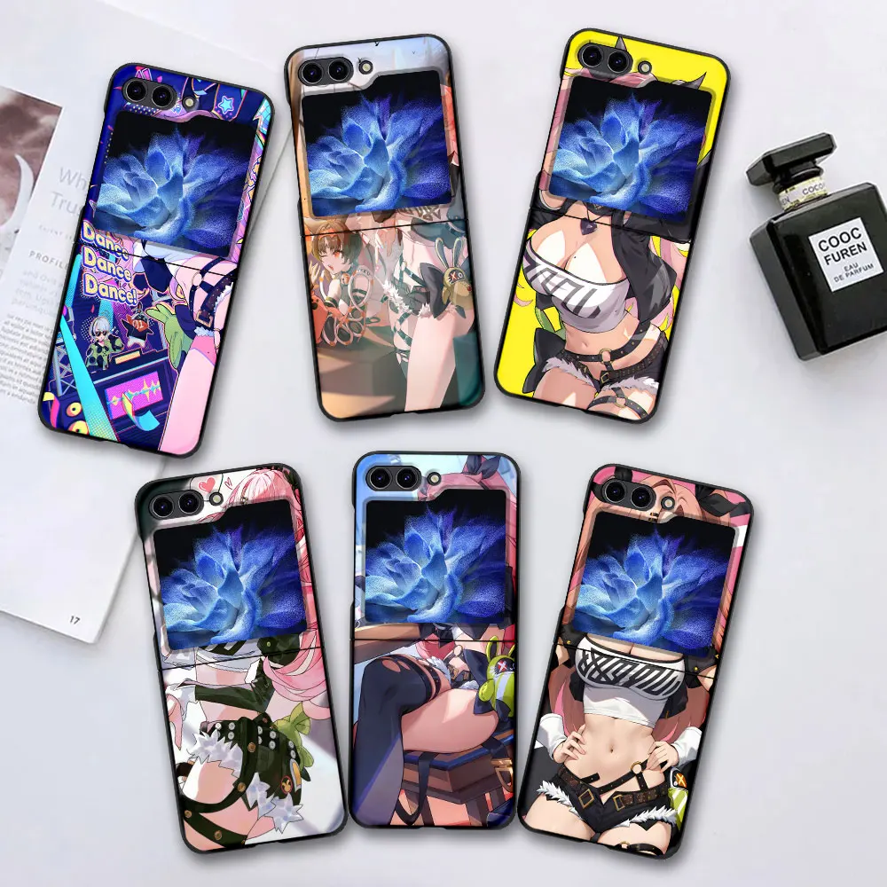 Nicole Demara ZZZ Zenless Zone Zero Case for Samsung Galaxy Z Flip6 Flip5 Black Hard Z Flip 5 6 PC Phone Cover Zflip6 Zflip5