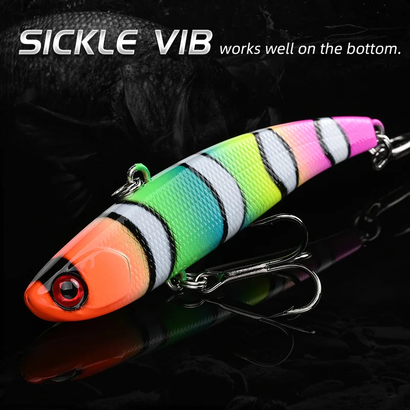 ALLBLUE falce VIB Sinking Vibration 13g 17g 23g Fishing Lure Hard Wobbler Plastic Bass Pike esca artificiale Winter Ice Tackle