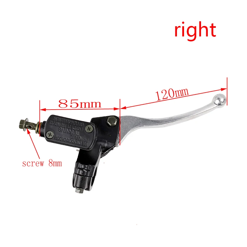 8/10mm Motorcycle Brake Pump Front Master Cylinder Hydraulic Brake Lever  For Dirt Pit Bike ATV Quad Moped Scooter Buggy Go Kart