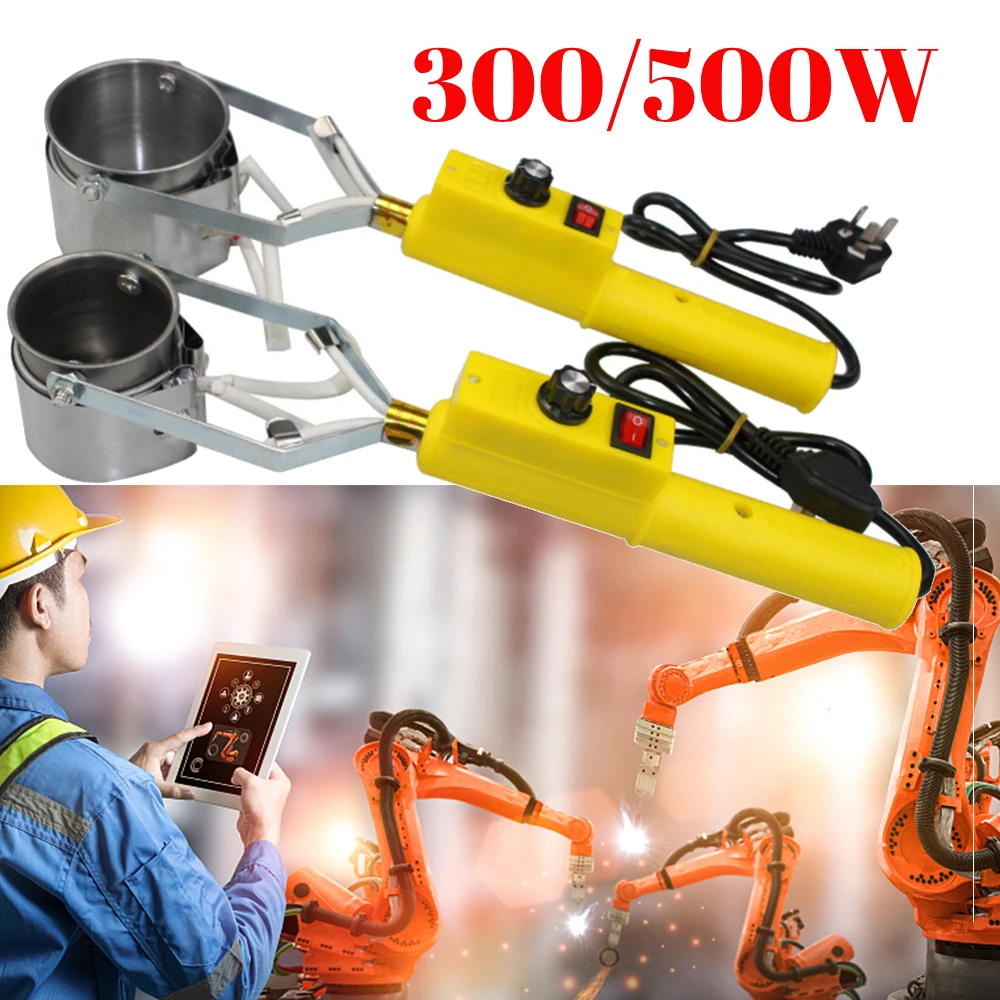 Draagbare Handheld Soldeerpot Tin met Handvat 300/500W Verstelbare Desolderen Reparatie Tool Tin Smelten Soldeeroven EU plug