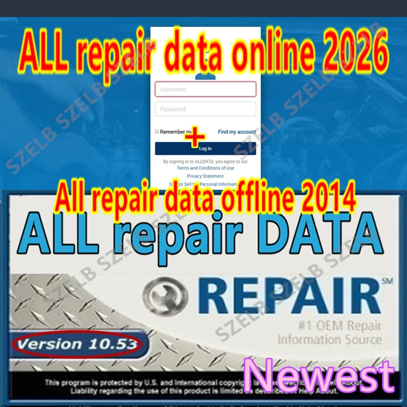 Newest 2026 All Repair Data Online Account+ Auto Repair Aldata 10.53 Offline Software All Repair Data 2026 Include Wiring Diagra