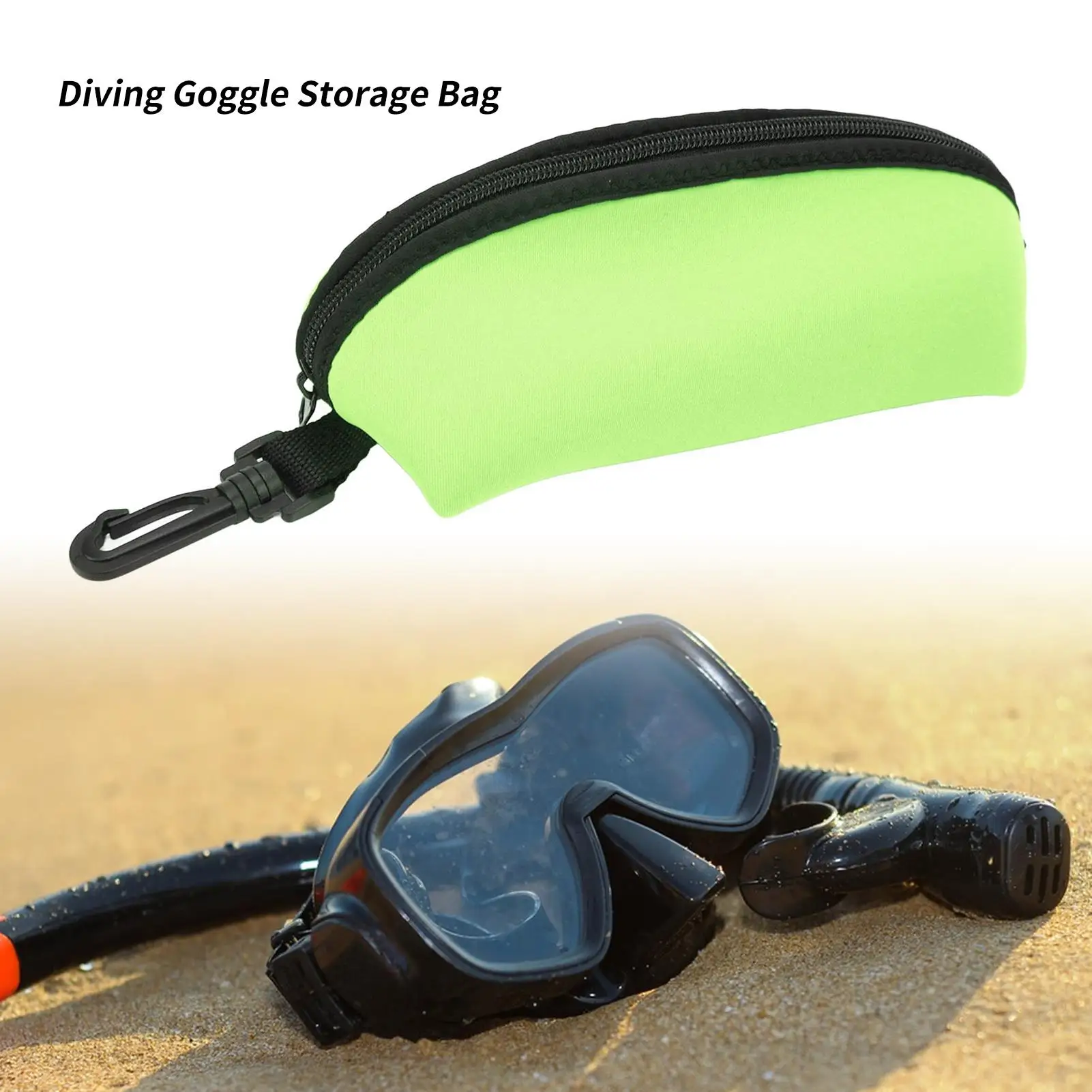 Durable Neoprene Diving Gear – Fall-Resistant, Dustproof Goggle Bag with Zipper for Electronics & Watches