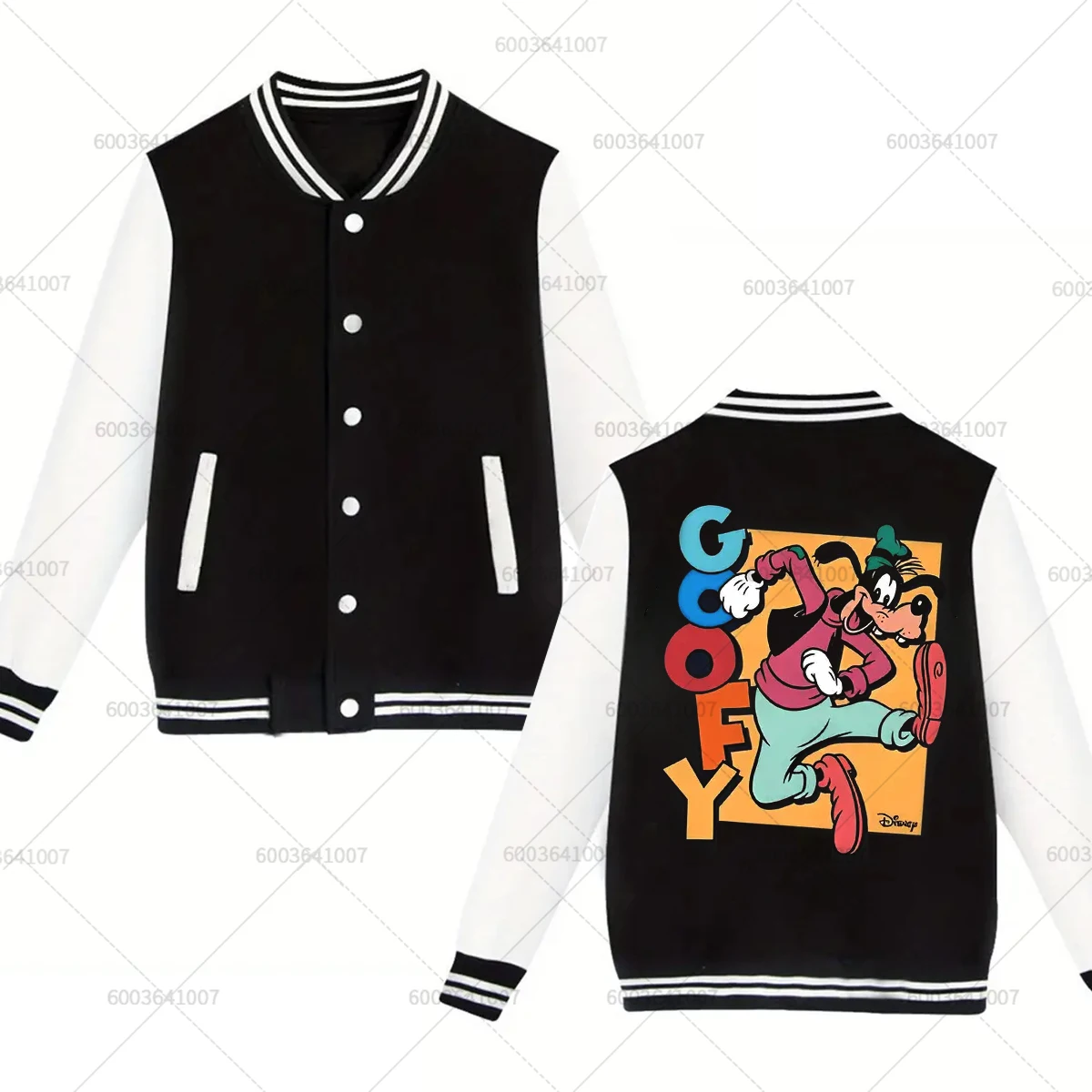 

Disney Goofy Pluto, мужская и женская бейсбольная куртка, спортивные осенне-зимние модные классические пальто, флисовые уличные толстовки с круглым вырезом, топы