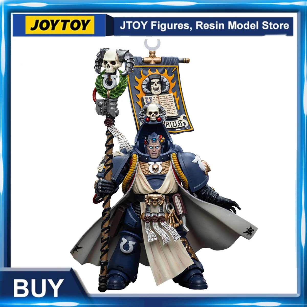 [IN-STOCK] JOYTOY 1/18 40K Action Figures Primaris Chief Librarian Tigurius Anime Collection Model Toy For Gift Free Shipping