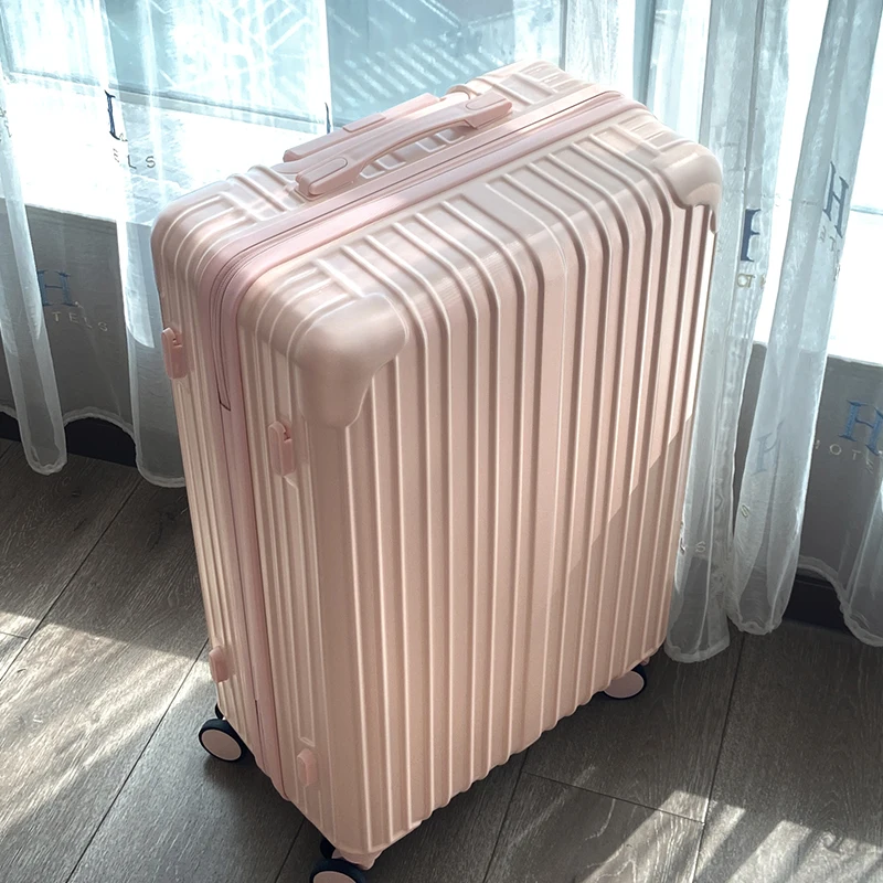 

New 2024 Women's 24 Inch Lage Faionable High Value Student Dormi Multi-Functional Travel Pull Rod Password Box