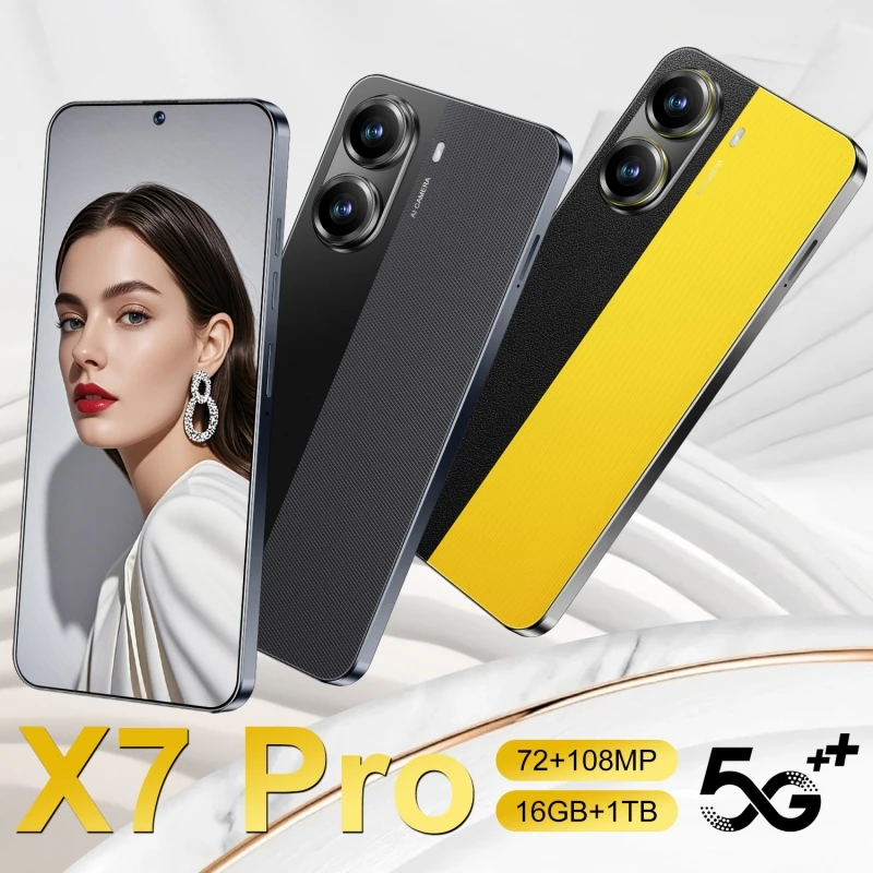 Original X7 Pro teléfono móvil Global Snapdragon 8 gen 3 versión teléfono móvil 8000mAh 5G Dual SIM Android 14 Smartphone
