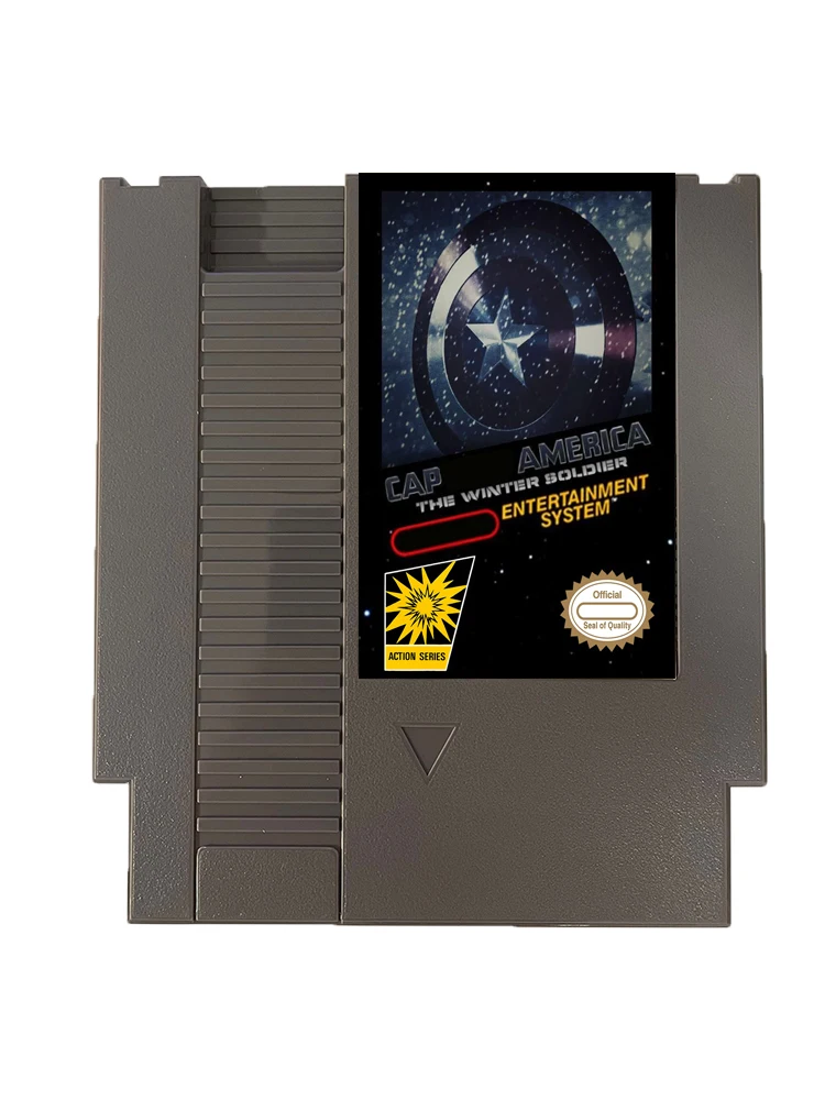 كاب أمريكا: The Winter Soldier NES Rom Hack - 8 بت 72 دبابيس بطاقة الألعاب PAL/NTSC خرطوشة الألعاب لوحدة التحكم NES الكلاسيكية - اللغة الإنجليزية