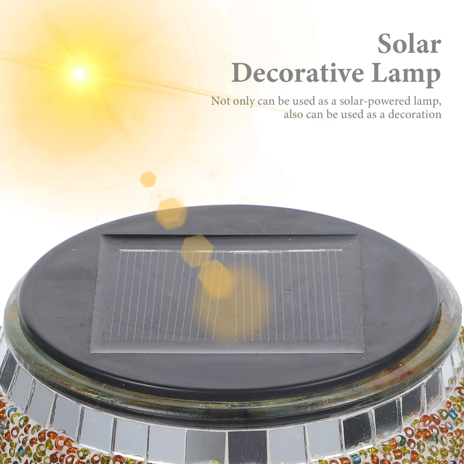 

Solar Garden Light Powered Lights LED Yard Water Proof Glass Lamp Outdoor Mosaic Ball Decorative