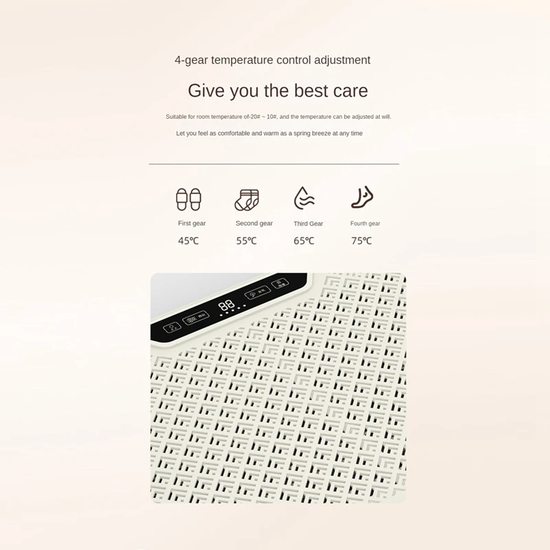 Электрическая грелка для ног BAAD, складная грелка для ног под столом для ног и ног, портативный обогреватель для офиса и дома