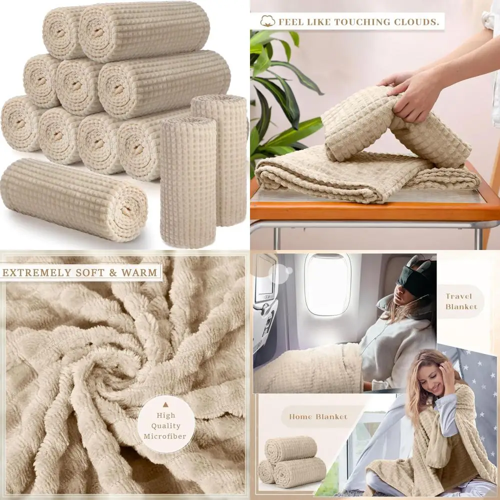 

Оптовые флисовые пледы 50x60 дюймов, 3D жаккардовая сетка, мягкие, для дома и благотворительных акций (хаки)