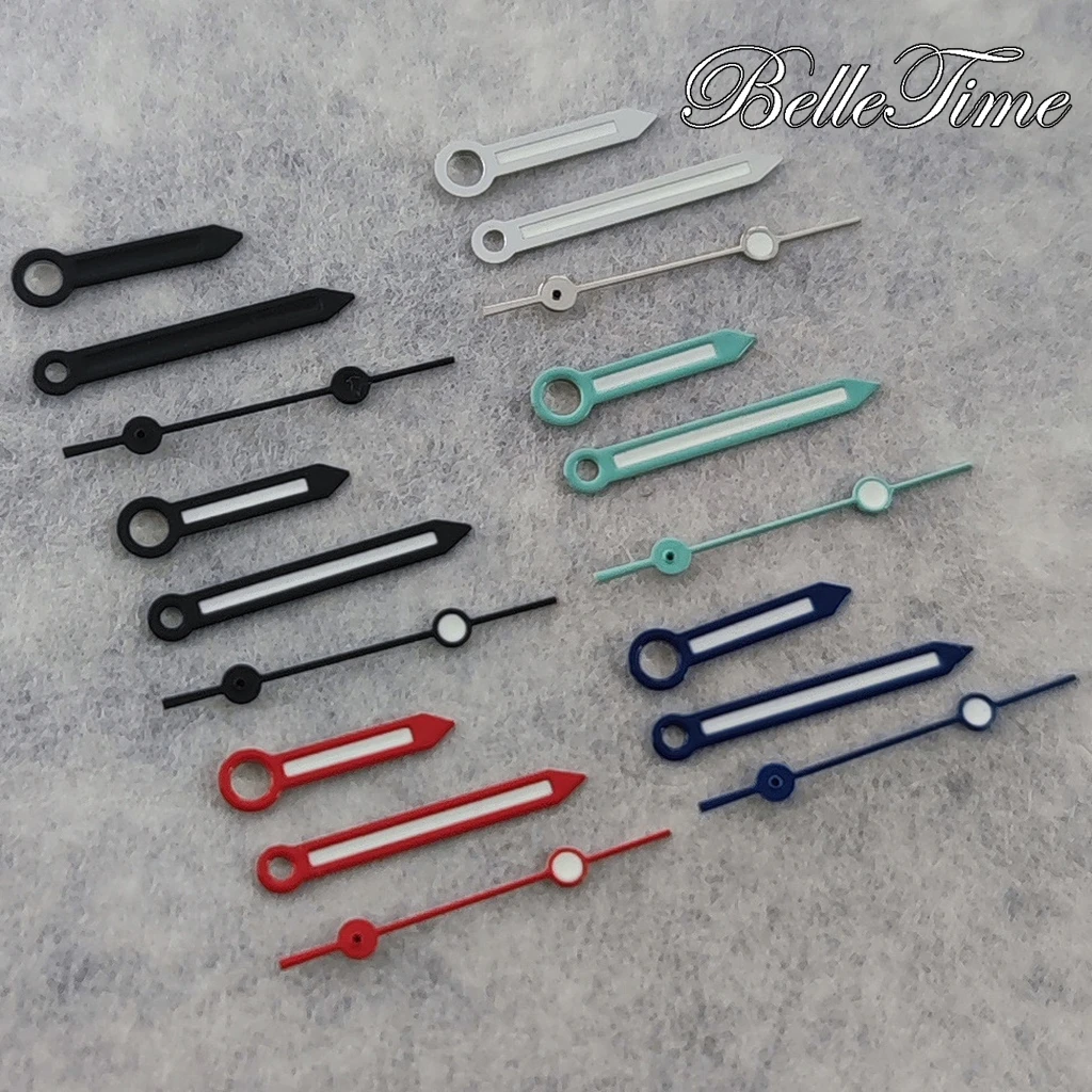 C3 Green Luminous NH35 Hands Watches Pointers For NH34 NH35 NH36 NH38 7S26 4R35 4R36 Movement Watches Pointers Accessories image 4