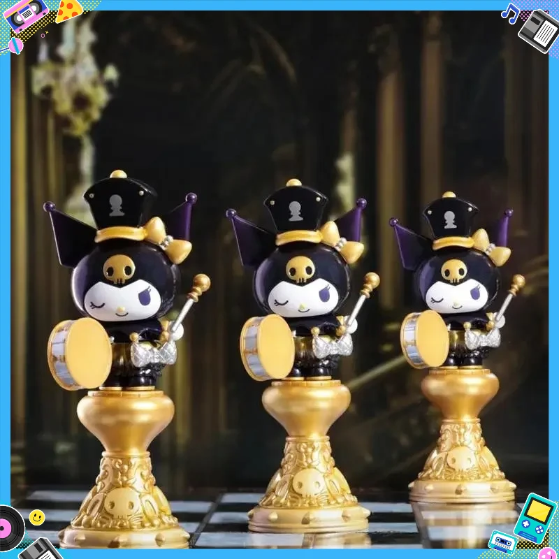 

ГОРЯЧАЯ Sanrio Kuromi слепая коробка, игрушка, шахматная серия, кавайные украшения, анимационные периферийные устройства, детский подарок на день рождения, рождественские подарки