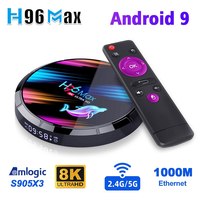 H96 MAX X3 Smart Android TV Box 9.0 128GB 64GB 32GB Amlogic905X3 Quad Core Dual Wifi 8K H96MAX X3 1000M LAN Android Set Top Box