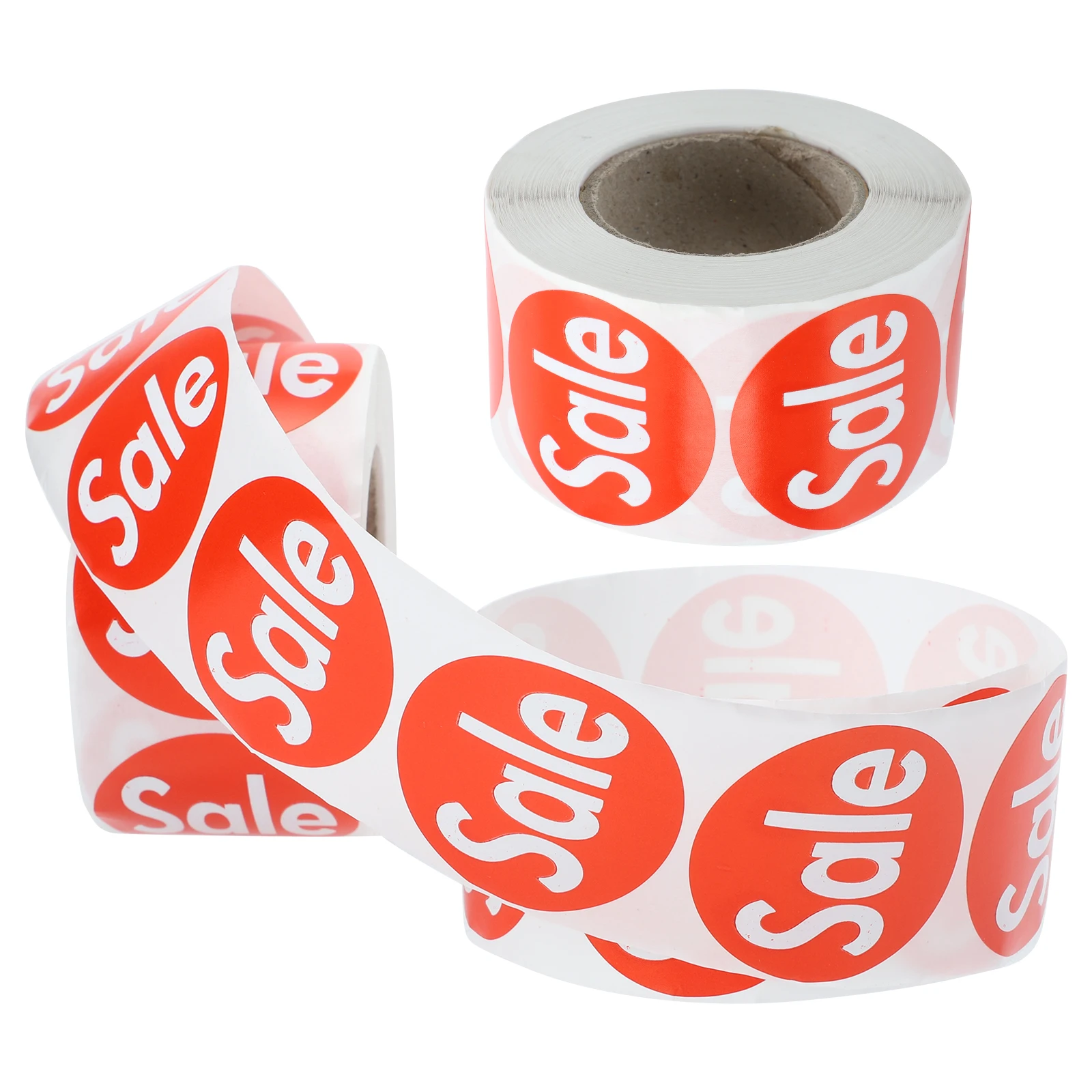 

2 Rolls Sales Tag Stickers Signs for Retail Store Adhesive Label Tags The Circle Labels