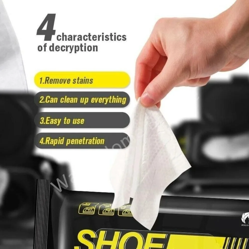 60/12pcs Sneaker Cleaning Wipes Travel Portable Sneaker Disposable Quick Cleaning Wet Wipes White Shoes Artifact Shoe Cleaners