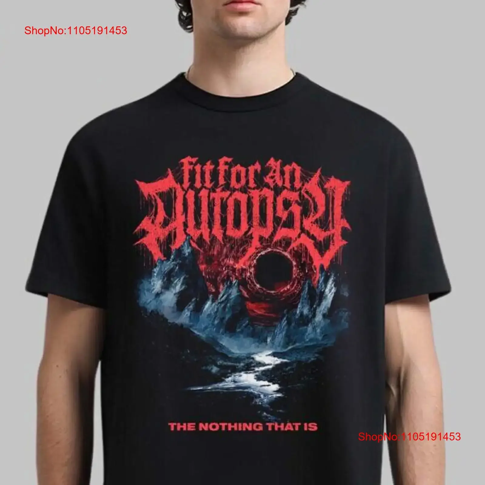 

Fit For An Autopsy Summer 2025 European Assault Merch The Nothing That Is T Shirt vintage Washed Versatile graphic homme