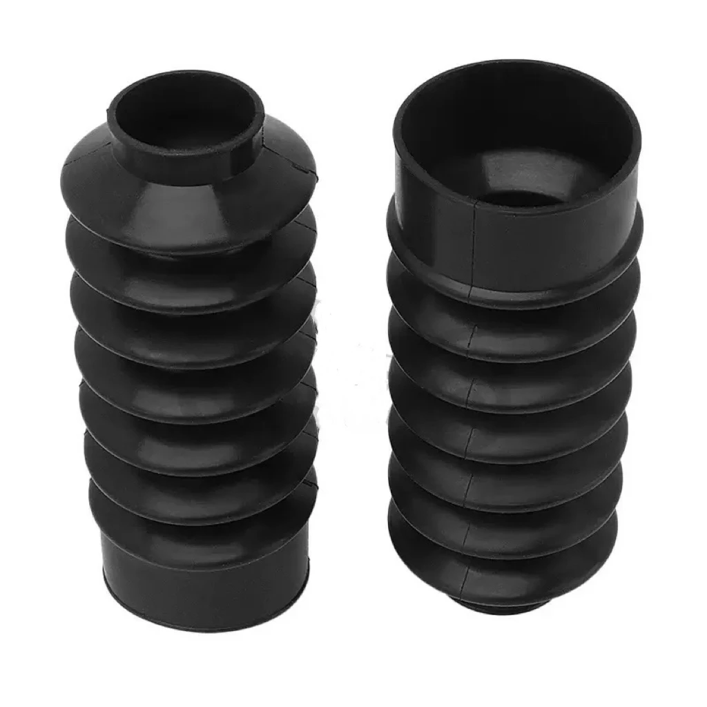 2PCS Motorcycle 39mm Fork Covers Front Rubber Gaiters Gators Shock Boots For Harley Davidson Sportster XL883 XL1200 FXD