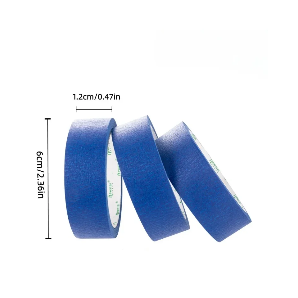 3 Roll/Set Paint Tape Multi-Surface Masking Easy Removal Paint Tape Security Wall Painting Crafts Art Construction Home
