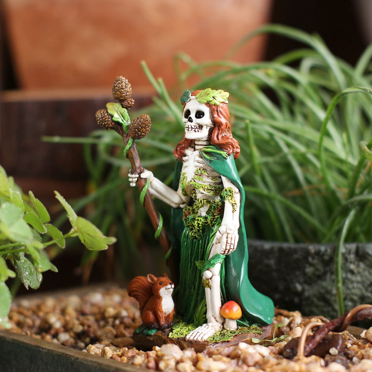 1PC Skeleton Forest Goddess, O - Bonsai Garden Home review and price