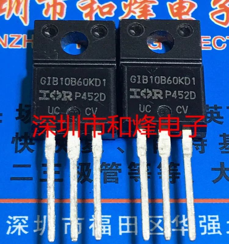 

20PCS/LOT IRGIB10B60KD1 GIB10B60KD1 TO-220F Datasheet - Electronic Component for Professional Use