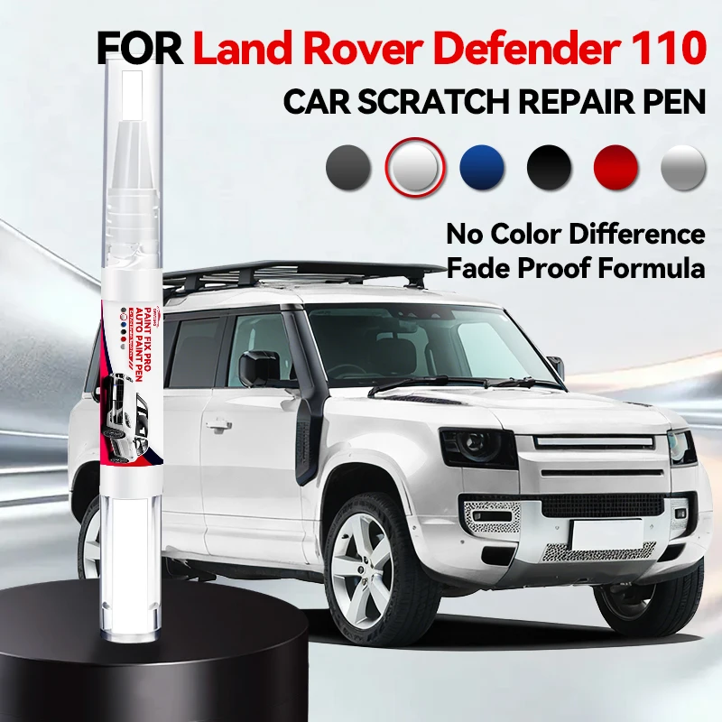 Para LAND ROVER Defender 110, Lápiz Reparador de Pintura para Automóvil, Accesorios para Reparación de Arañazos, Blanco Fuji, Negro Santorini, Gris Eiger, Rojo Sedona
