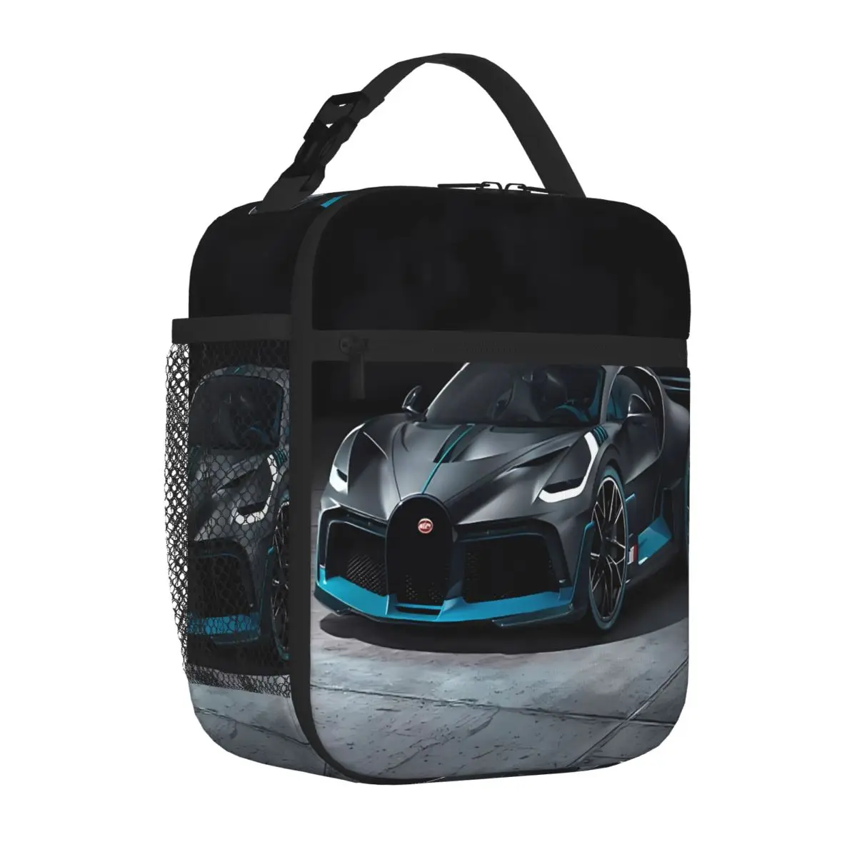 Bestselling Bugatti Merchandise Transparent Detail Durable Lunch Bag School Break Time Adult Lunch Bag