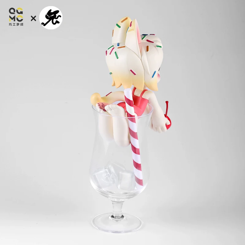 【 In Stock 】 Lao Li Creation Pure Tea Series Maid Cat - Sweet Melon Soda Flavor Fury Maid Cat Handmade