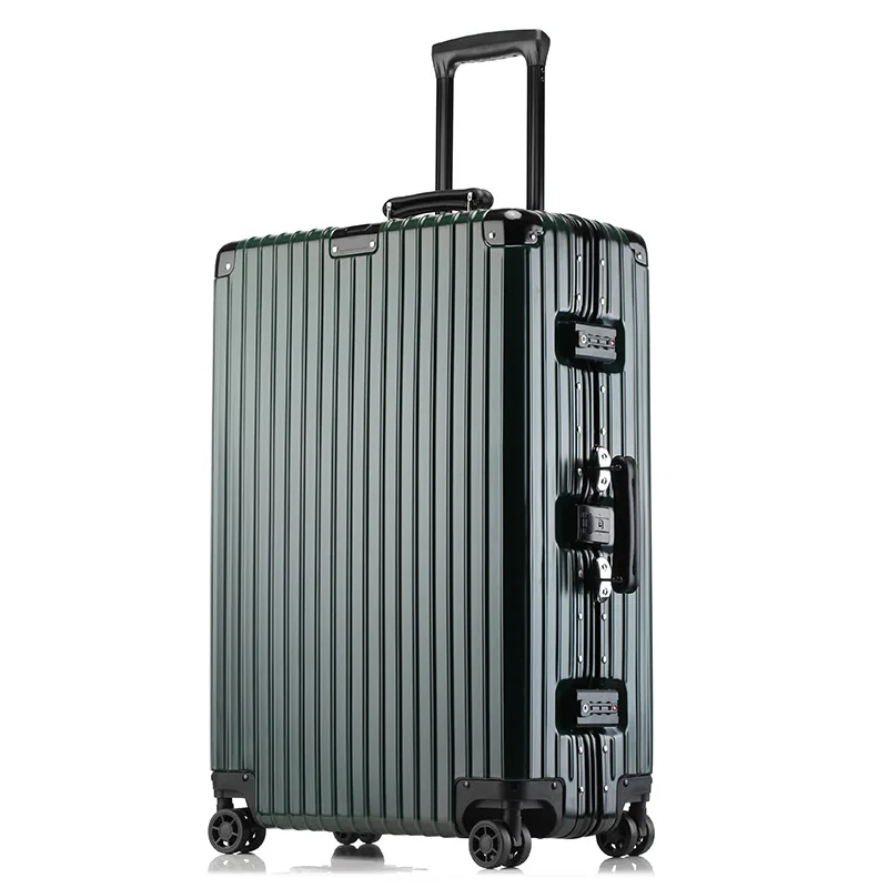 

Retro, aluminum frame, handlebars, men and women, suitcase, tie rod, luggage, universal wheel