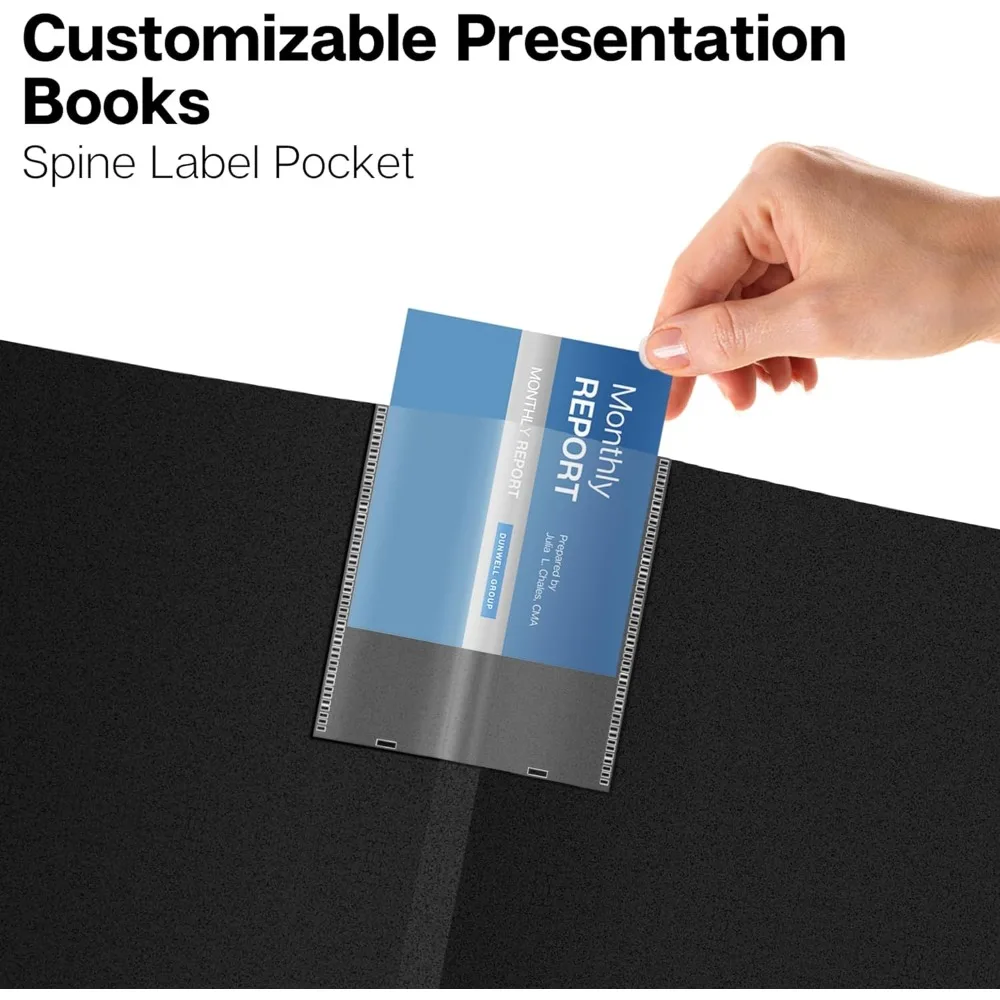 สมุดนำเสนอขนาด 9x12 (สีดำ) แฟ้ม 24 ช่องพร้อมซองพลาสติก แสดงเอกสารขนาด 9 x 12 หรือ A4 จำนวน 48 หน้า ใบรับรอง