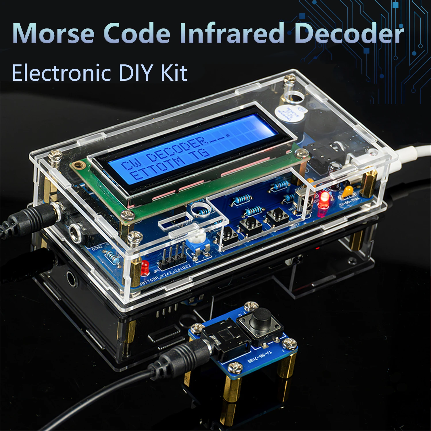 Electronic DIY Kit Morse Code Infrared Decoder Science Experiment Fun Soldering Practice Loose Parts