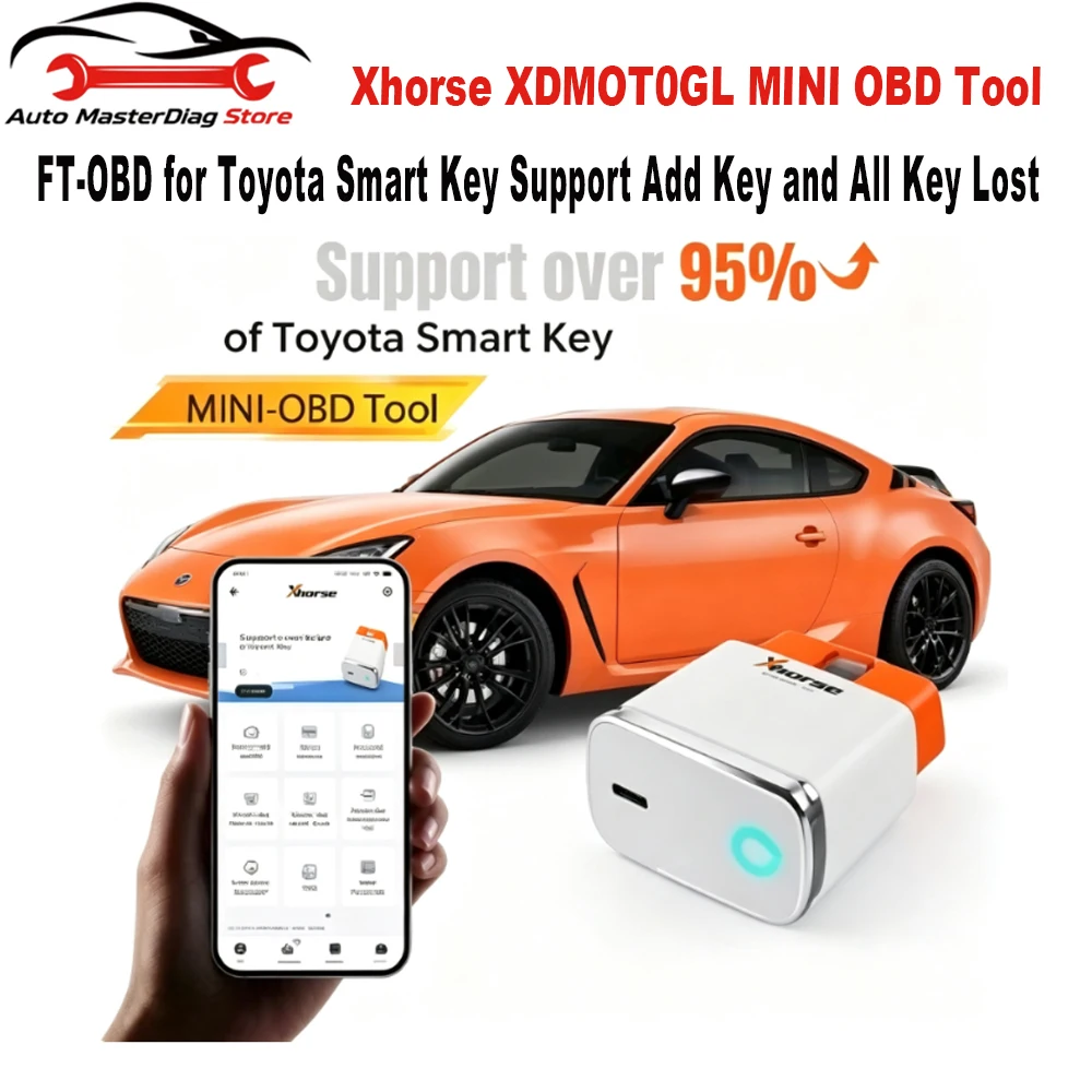 Xhorse XDMOT0GL MINI OBD Tool FT-OBD for Toyota Smart Key Support Add Key and All Key Lost