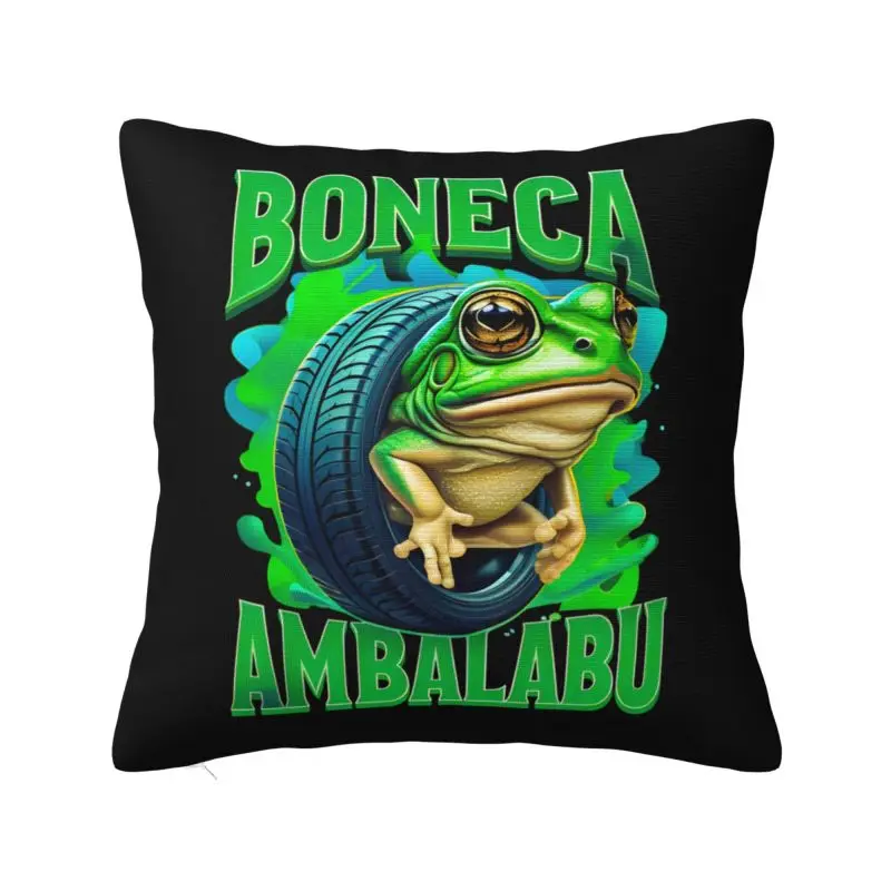 Italian Brainrot Boneca Ambalabu Meme Cushion Cover 55x55cm Soft Throw Pillow Case Sofa Chair Square Pillowcase Home Decorative