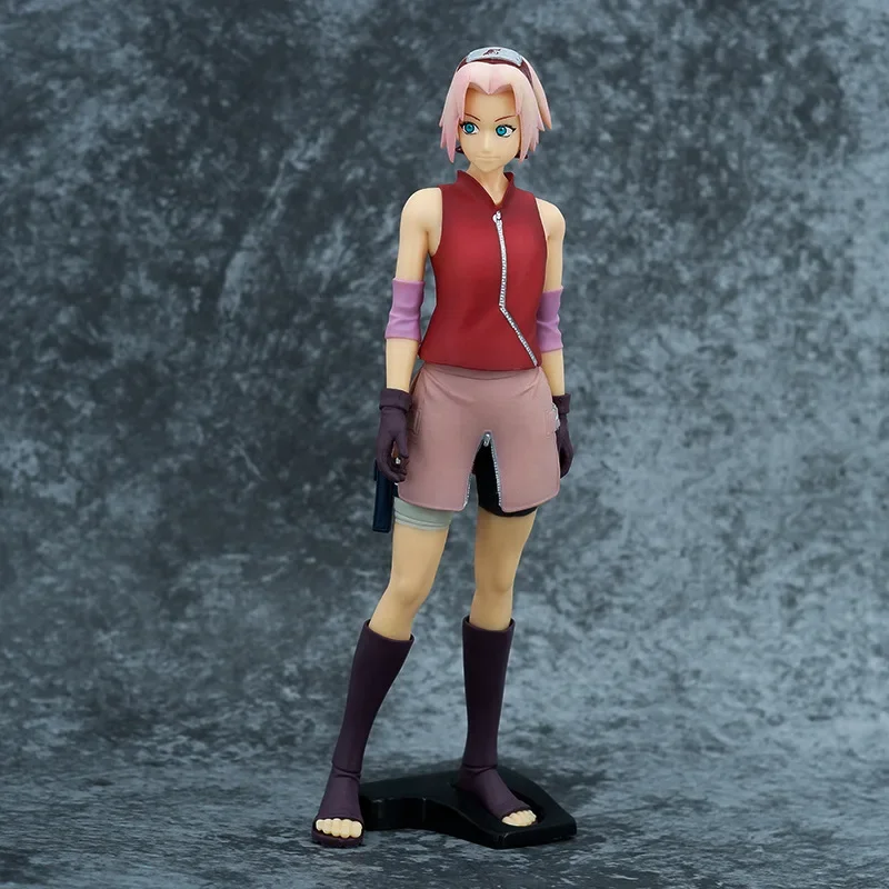 26cm Action Figure Anime Shippuden Figure Haruno Sakura Figures PVC Collection Model Toys Decoration Gifts Doll Xmas gift